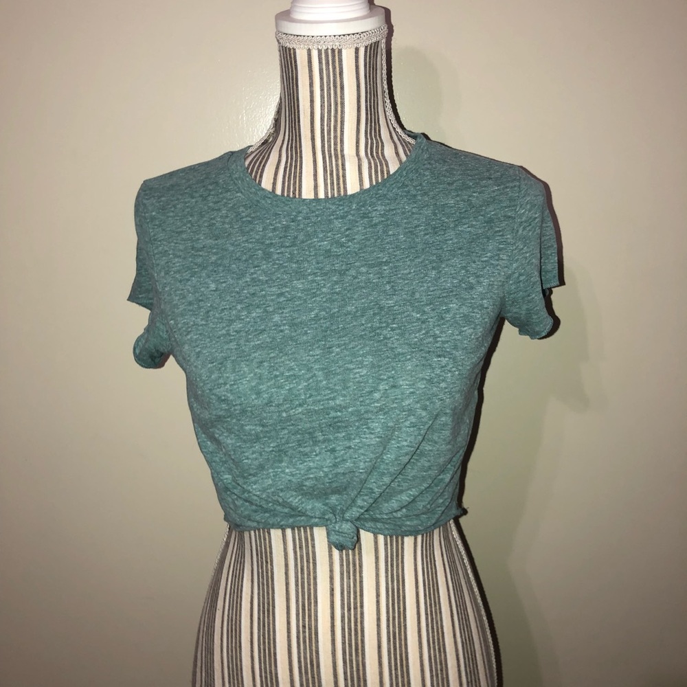 Greenish Cropped Top